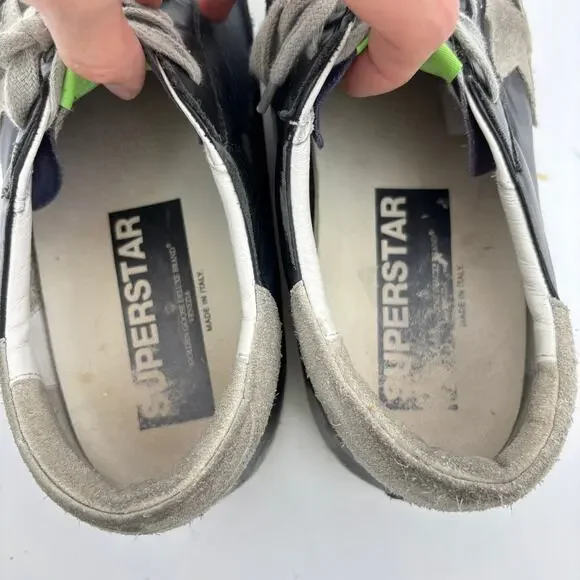 Golden Goose GDBB Super Star Sneakers Leather Suede Mens Shoes 41 US 8